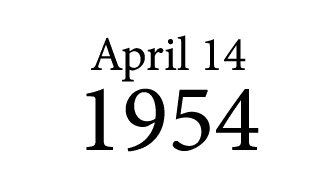 April 14 1954