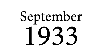 September 1933