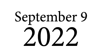 September 9 2022