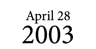April 28 2003