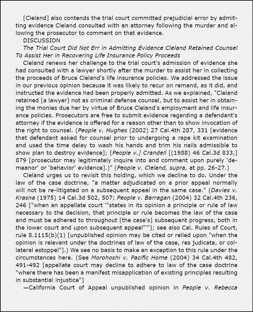 [Cleland] also contends the trial court committed prejudicial error by admitting evidence Cleland consulted with an a...