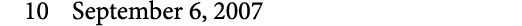 10 September 6, 2007