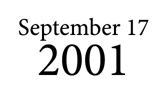 September 17 2001