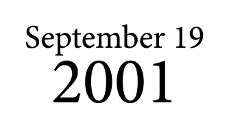 September 19 2001