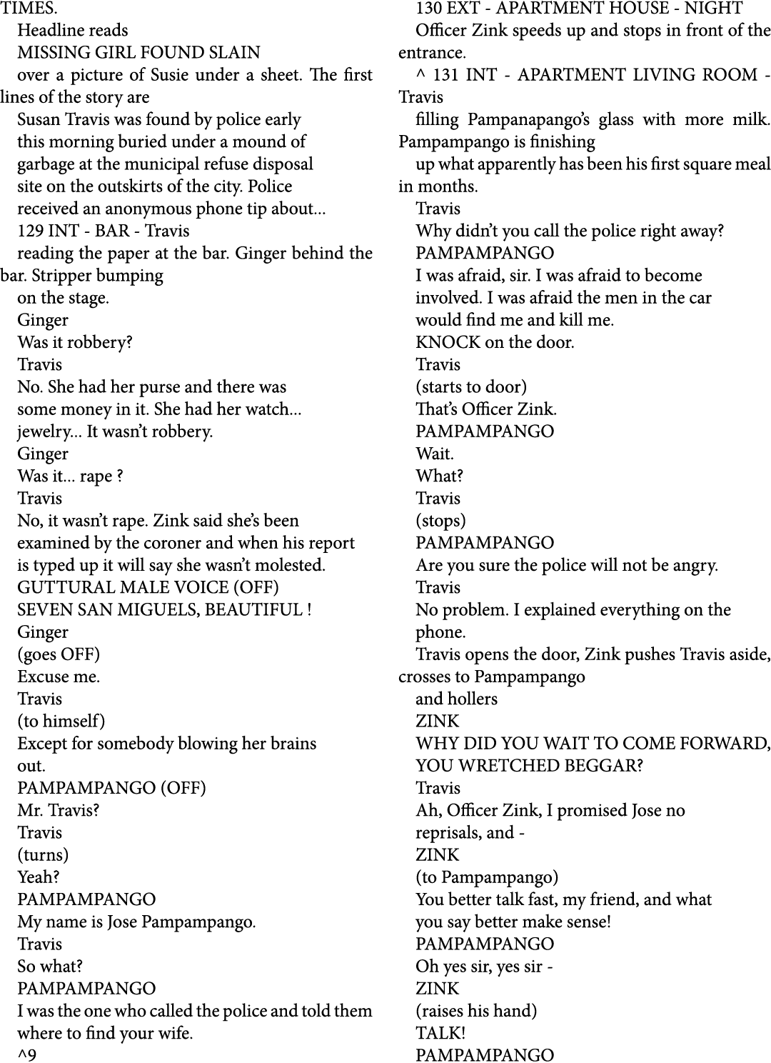 TIMES. Headline reads MISSING GIRL FOUND SLAIN over a picture of Susie under a sheet. The first lines of the story ar...