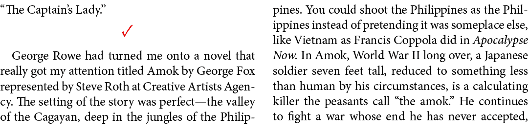 “The Captain’s Lady.” ✓ ﻿George Rowe had turned me onto a novel that really got my attention titled ﻿Amok by George F...