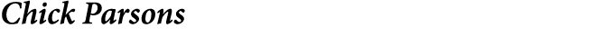Chick Parsons 