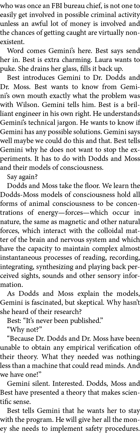 who was once an FBI bureau chief, is not one to easily get involved in possible criminal activity unless an awful lot...