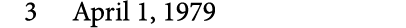 3 April 1, 1979