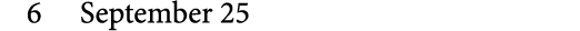 6 September 25