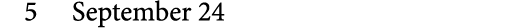 5 September 24