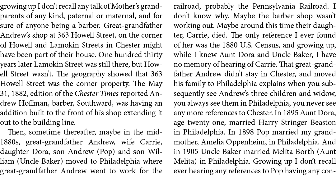 growing up I don’t recall any talk of Mother’s grandparents of any kind, paternal or maternal, and for sure of anyone...