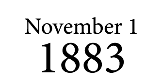 November 1 1883