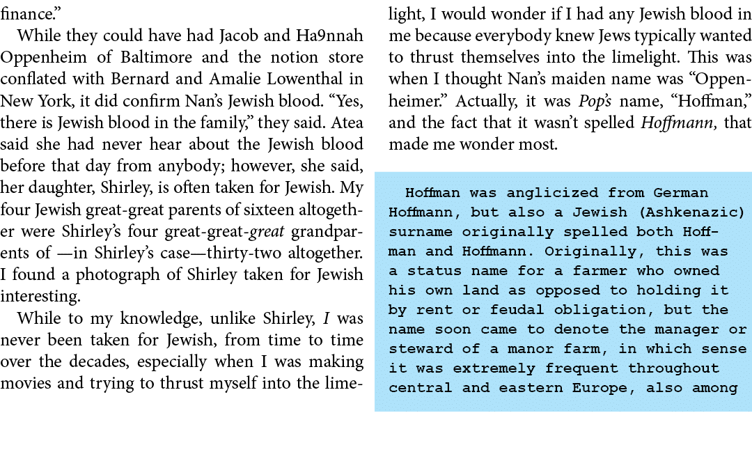 finance.” While they could have had Jacob and ﻿Ha9nnah Oppenheim of ﻿Baltimore and the notion store conflated with Be...