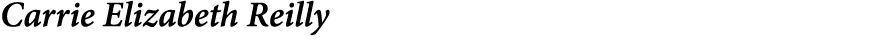 ﻿﻿Carrie Elizabeth Reilly