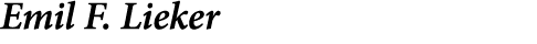 ﻿Emil F. Lieker