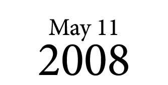 May 11 2008