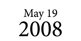 May 19 2008
