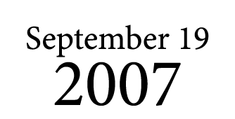 September 19 2007