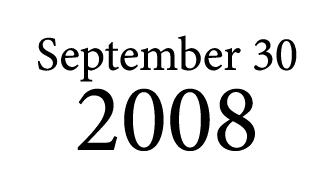 September 30 2008