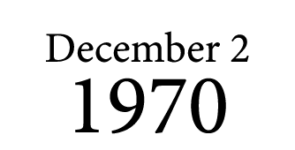 December 2 1970