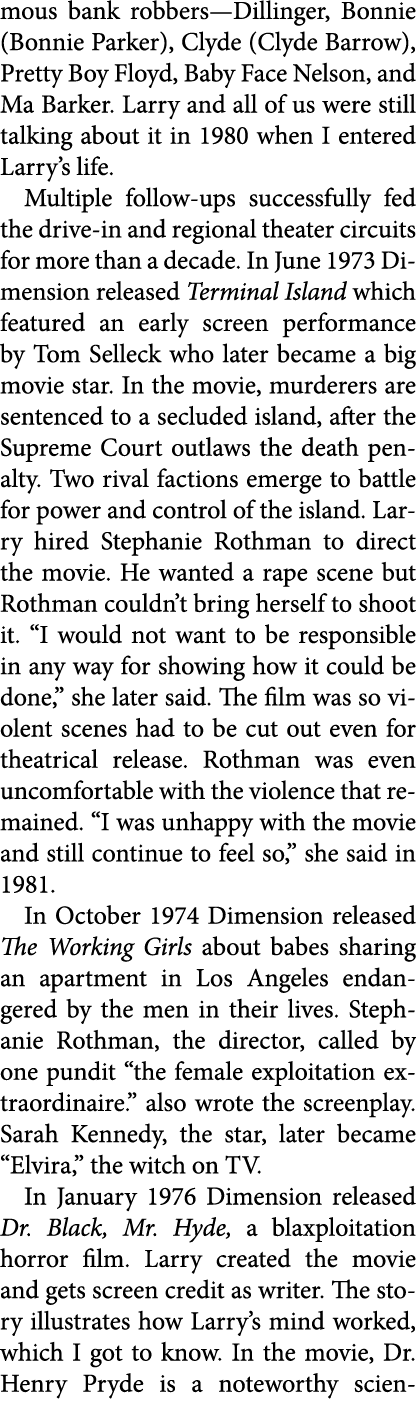 mous bank robbers—Dillinger, Bonnie (Bonnie Parker), Clyde (Clyde Barrow), Pretty Boy Floyd, Baby Face Nelson, and Ma...