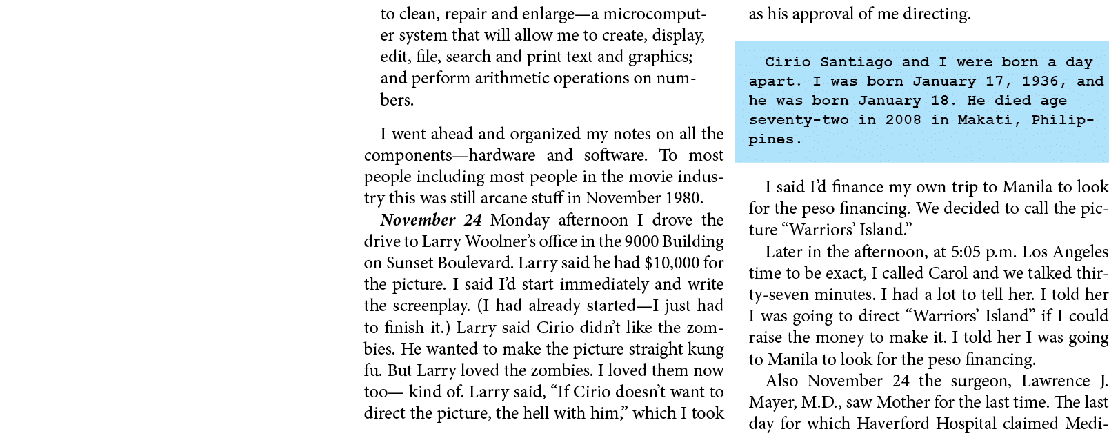to clean, repair and enlarge—a microcomputer system that will allow me to create, display, edit, file, search and pri...