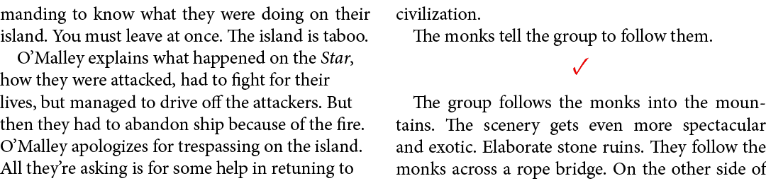 manding to know what they were doing on their island. You must leave at once. The island is ﻿taboo. ﻿O’Malley explain...