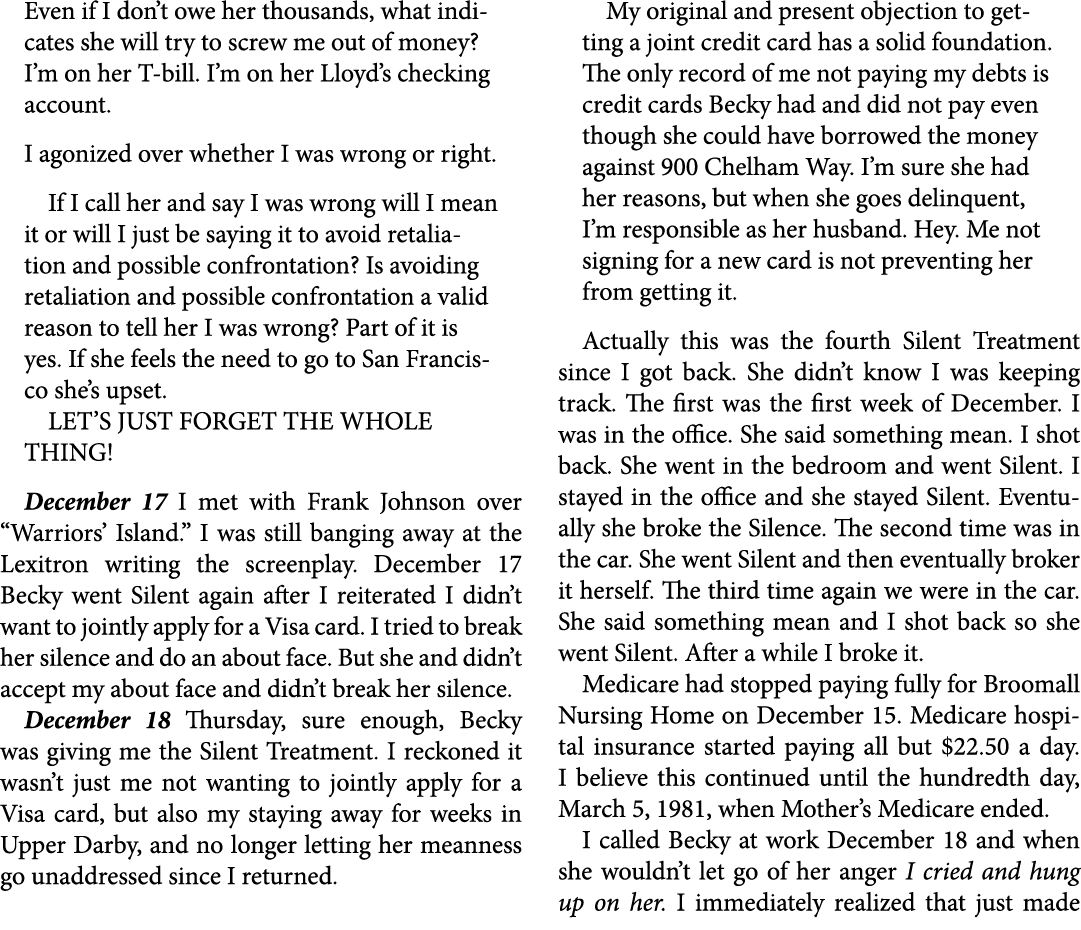 Even if I don’t owe her thousands, what indicates she will try to screw me out of money? I’m on her T bill. I’m on he...