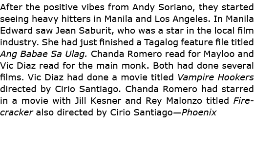 After the positive vibes from ﻿Andy Soriano, they started seeing heavy hitters in Manila and Los Angeles. In Manila E...