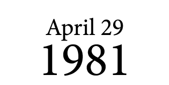 April 29 1981