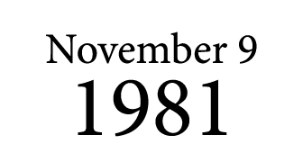 November 9 1981