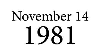 November 14 1981