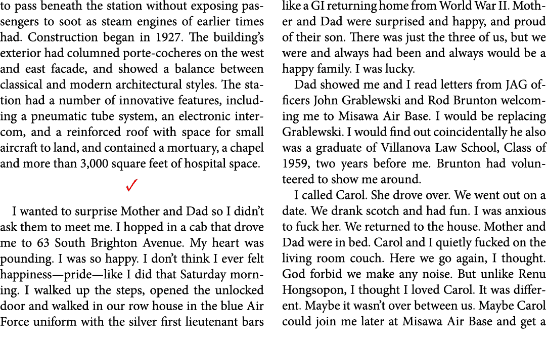 to pass beneath the station without exposing passengers to soot as steam engines of earlier times had. Construction b...