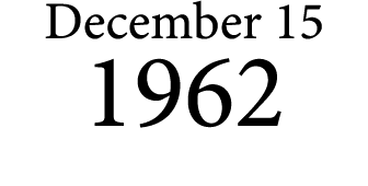 December 15 1962