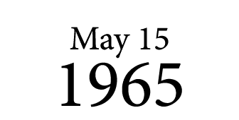May 15 1965