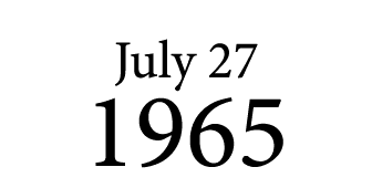 July 27 1965