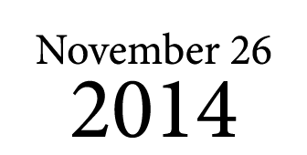 November 26 2014