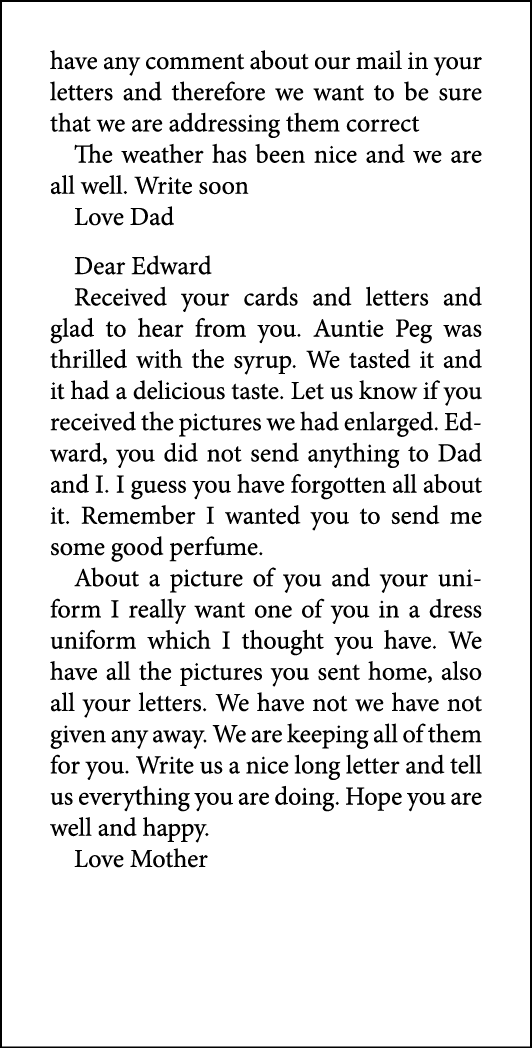have any comment about our mail in your letters and therefore we want to be sure that we are addressing them correct ...