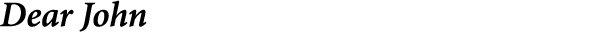 Dear John