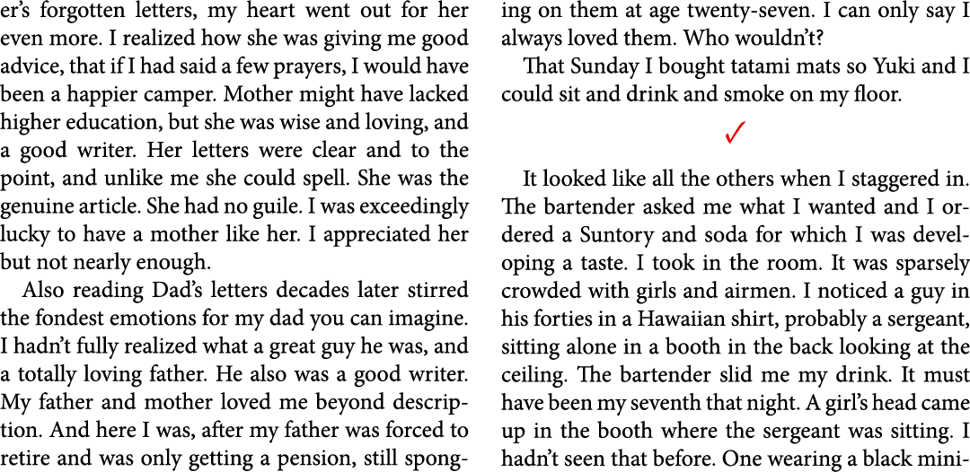 er’s forgotten letters, my heart went out for her even more. I realized how she was giving me good advice, that if I ...