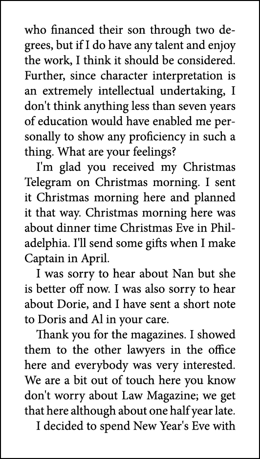 who financed their son through two degrees, but if I do have any talent and enjoy the work, I think it should be cons...