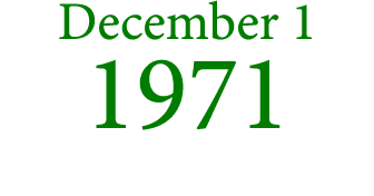December 1 1971