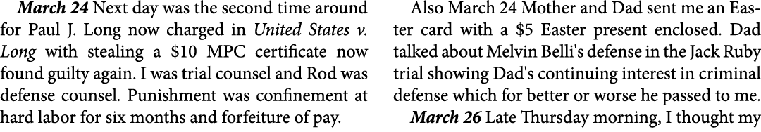 March 24 Next day was the second time around for Paul J. Long now charged in ﻿United States v. Long with stealing a $...