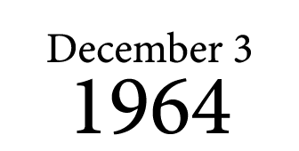 December 3 1964