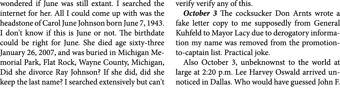 wondered if June was still extant. I searched the internet for her. All I could come up with was the headstone of Car...