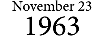 November 23 1963