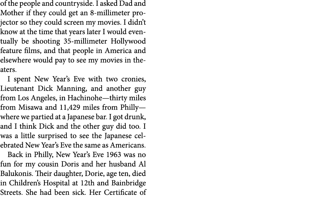of the people and countryside. I asked Dad and Mother if they could get an 8 millimeter projector so they could scree...