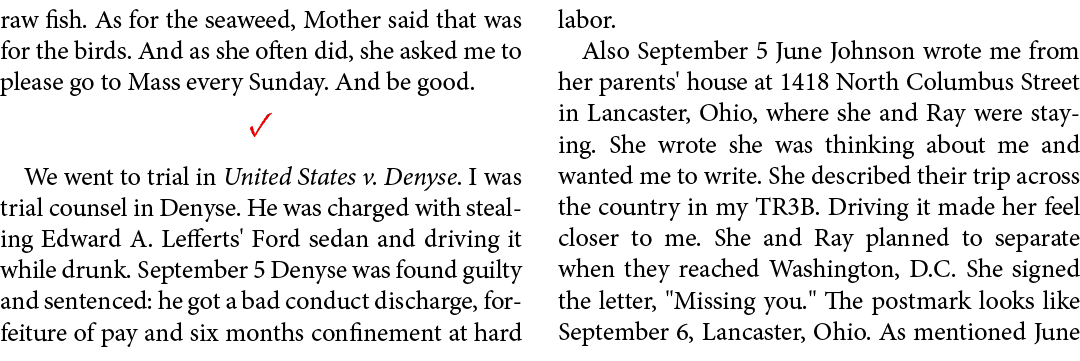 raw fish. As for the seaweed, Mother said that was for the birds. And as she often did, she asked me to please go to ...
