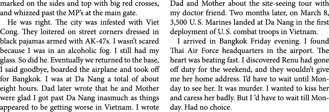marked on the sides and top with big red crosses, and whizzed past the MP’s at the main gate. He was right. The city ...